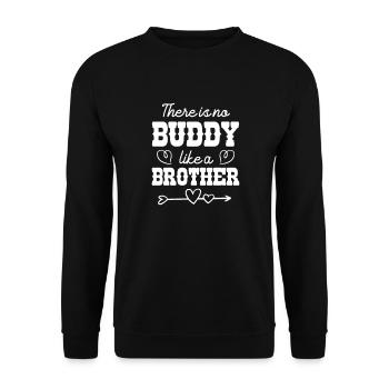 Big Brother Sibling Sister Gift - Unisex Sweatshirt - black - Front - Alina (178cm) & Michal (187cm)
