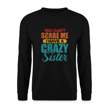 Bruder - Unisex Pullover - Schwarz - Vorne - Alina (178cm) & Michal (187cm)