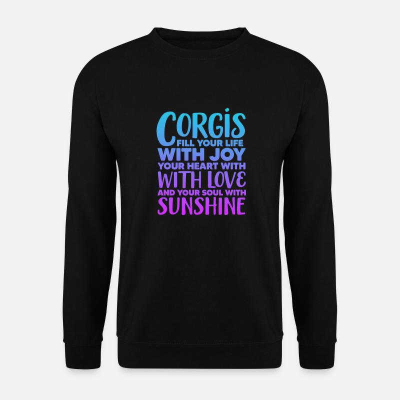 Corgi - Unisex Pullover - Schwarz