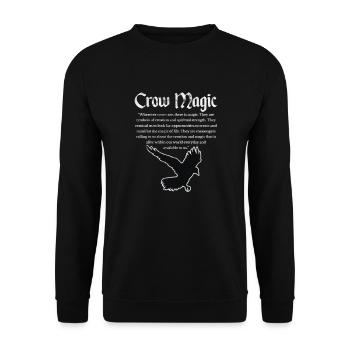 Raven - Unisex Sweatshirt - black - Front - Alina (178cm) & Michal (187cm)