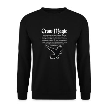 Raven Crow Bird Crow Birds Nature Crow GEschenk - Unisex Sweatshirt - black - Front - Alina (178cm) & Michal (187cm)
