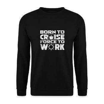 Cruise Cruise Ship Holiday Ship Gift - Unisex Sweatshirt - black - Front - Alina (178cm) & Michal (187cm)