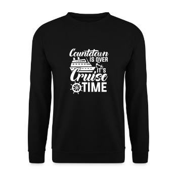 Kreuzfahrt - Unisex Pullover - Schwarz - Vorne - Alina (178cm) & Michal (187cm)