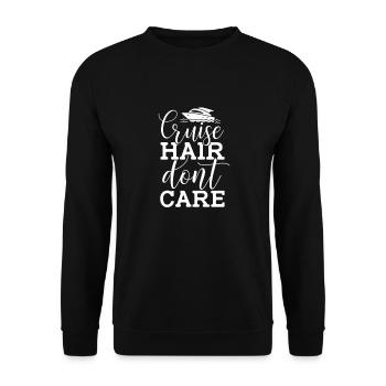 Kreuzfahrt - Unisex Pullover - Schwarz - Vorne - Alina (178cm) & Michal (187cm)