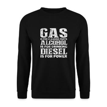Diesel - Unisex Sweatshirt - black - Front - Alina (178cm) & Michal (187cm)