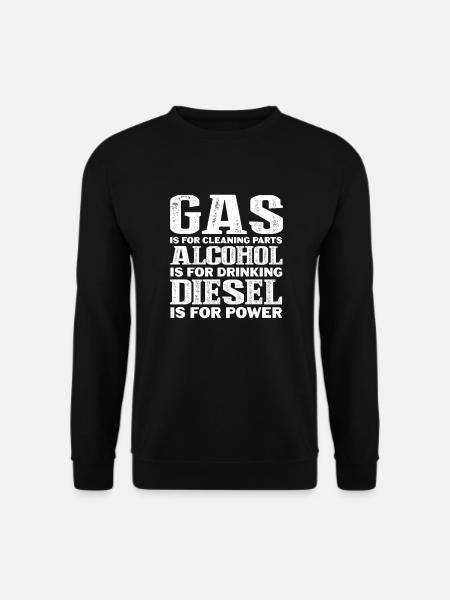 Diesel Auto Tuning Benzin Fahrzeug Geschenk - Unisex Pullover - Schwarz