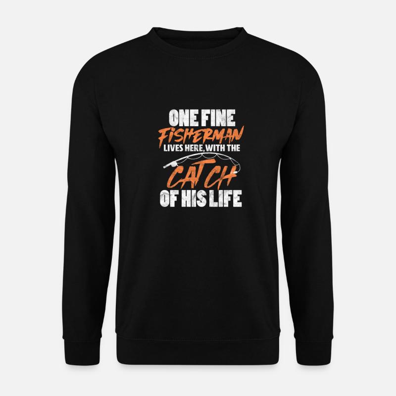 Angler - Unisex Pullover - Schwarz