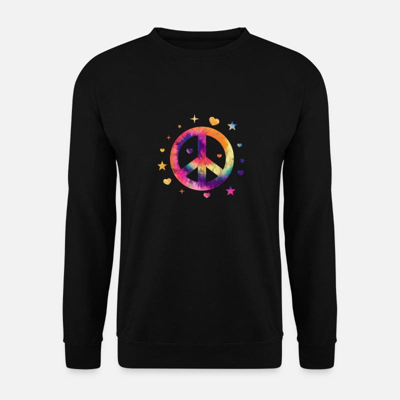 Hippie - Unisex Pullover - Schwarz