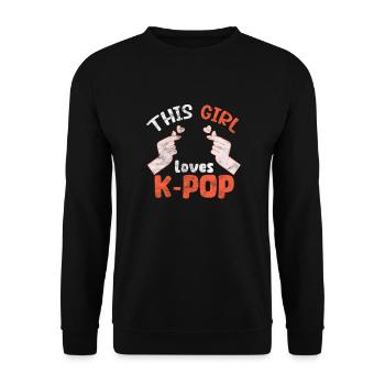 K-Pop Musique Coréenne Pop Corée Kpop Cadeau - Sweat-shirt Unisexe - noir - Devant - Alina (178cm) & Michal (187cm)