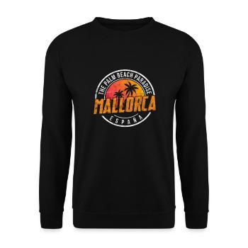 Spain Spanish Mallorca Spanish Holiday Gift - Unisex Sweatshirt - black - Front - Alina (178cm) & Michal (187cm)