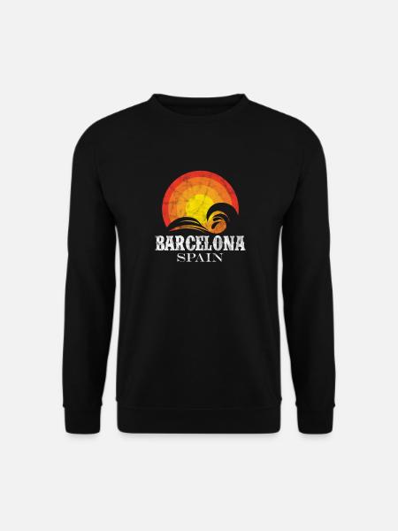 Spanien Spanisch Barcelona Spanier Urlaub Geschenk - Unisex Pullover - Schwarz