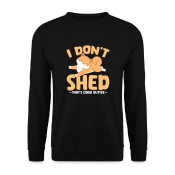 Corgi - Unisex Pullover - Schwarz - Vorne - Alina (178cm) & Michal (187cm)