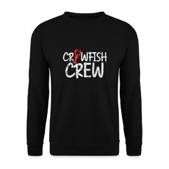 Languste Langusten Meeresfrüchte Krebs Geschenk - Unisex Pullover - Schwarz - Vorne - Alina (178cm) & Michal (187cm)