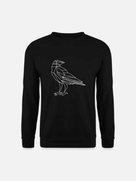 Corbeau Corbeau Oiseau Corbeau Oiseaux Nature Corbeau GEschenk - Sweat-shirt Unisexe - noir