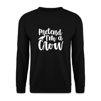 Raven Crow Bird Crow Birds Nature Crow GEschenk - Unisex Sweatshirt - black - Front - Alina (178cm) & Michal (187cm)