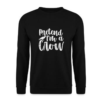 Raven - Unisex Sweatshirt - black - Front - Alina (178cm) & Michal (187cm)