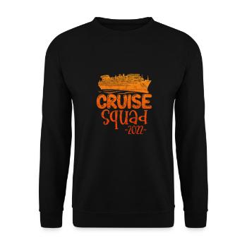 Kreuzfahrt 2022 Kreuzfahrtschiff Urlaub Geschenk - Unisex Pullover - Schwarz - Vorne - Alina (178cm) & Michal (187cm)