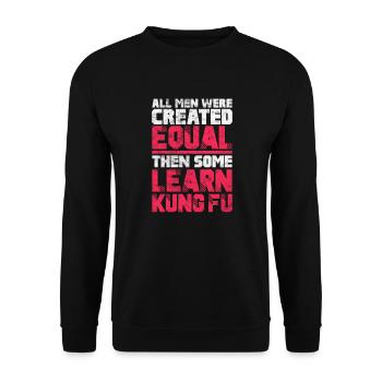 Kung-fu - Sweat-shirt Unisexe - noir - Devant - Alina (178cm) & Michal (187cm)