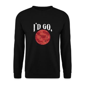 Mars - Unisex Sweatshirt - black - Front - Alina (178cm) & Michal (187cm)