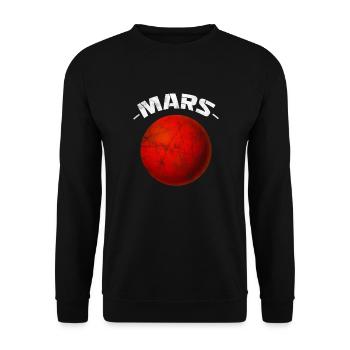 Mars - Unisex Sweatshirt - black - Front - Alina (178cm) & Michal (187cm)
