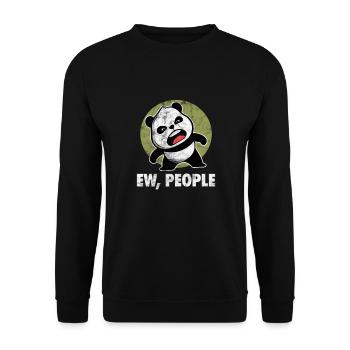 Panda - Sweat-shirt Unisexe - noir - Devant - Alina (178cm) & Michal (187cm)