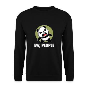 Panda Panda Bear Bear Animal Pandas Gift - Unisex Sweatshirt - black - Front - Alina (178cm) & Michal (187cm)