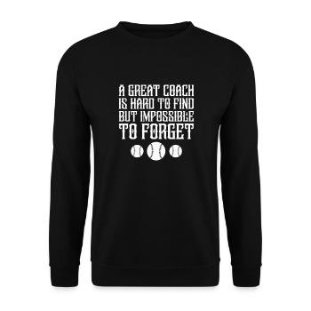 Joueur de softball Baseball Sport Pitcher Cadeau - Sweat-shirt Unisexe - noir - Devant - Alina (178cm) & Michal (187cm)