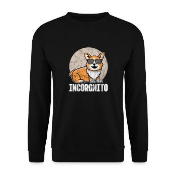Welsh Corgi Dog Dog Dog Race Cadeau - Sweat-shirt Unisexe - noir - Devant - Alina (178cm) & Michal (187cm)