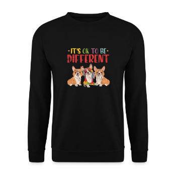 Welsh Corgi Dog Dog Dog Race Cadeau - Sweat-shirt Unisexe - noir - Devant - Alina (178cm) & Michal (187cm)