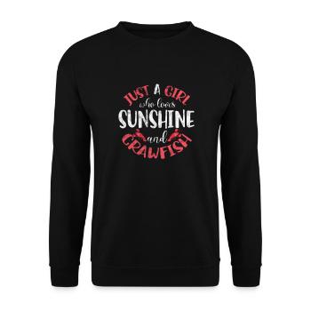 Crawfish Crawfish Seafood Crab Gift - Unisex Sweatshirt - black - Front - Alina (178cm) & Michal (187cm)