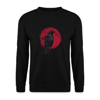 Raven - Unisex Sweatshirt - black - Front - Alina (178cm) & Michal (187cm)