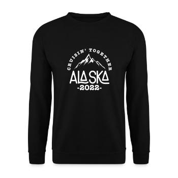 Kreuzfahrt 2022 Alaska - Unisex Pullover - Schwarz - Vorne - Alina (178cm) & Michal (187cm)