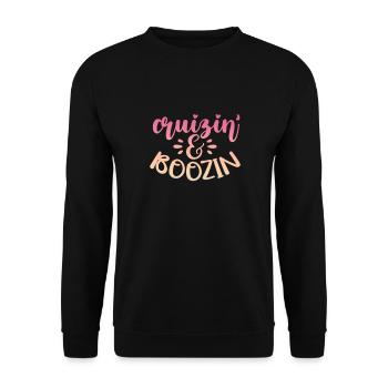 Kreuzfahrt - Unisex Pullover - Schwarz - Vorne - Alina (178cm) & Michal (187cm)