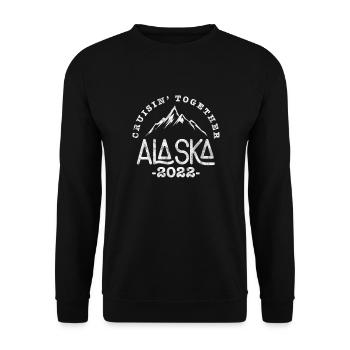 Croisière 2022 Alaska Cruise Ship Cadeau - Sweat-shirt Unisexe - noir - Devant - Alina (178cm) & Michal (187cm)
