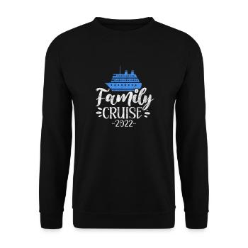 Croisière 2022 Cadeau de bateau de croisière familial - Sweat-shirt Unisexe - noir - Devant - Alina (178cm) & Michal (187cm)