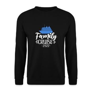 Kreuzfahrt 2022 Familie - Unisex Pullover - Schwarz - Vorne - Alina (178cm) & Michal (187cm)
