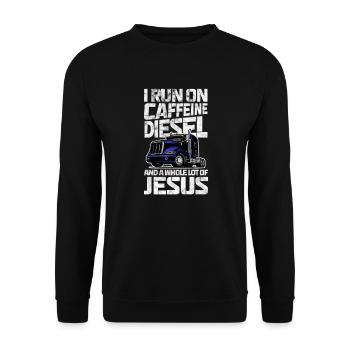 Diesel - Unisex Sweatshirt - black - Front - Alina (178cm) & Michal (187cm)