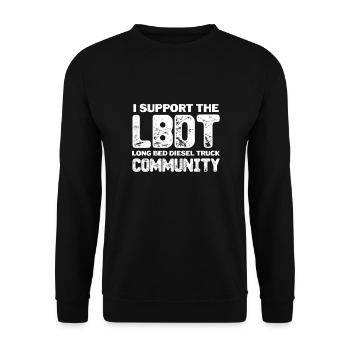 Diesel Auto Tuning Gasoline Vehicle Gift - Unisex Sweatshirt - black - Front - Alina (178cm) & Michal (187cm)