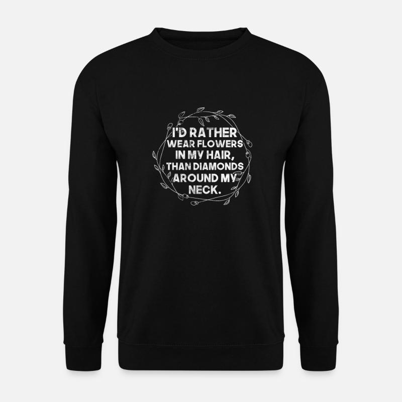Hippie - Unisex Pullover - Schwarz