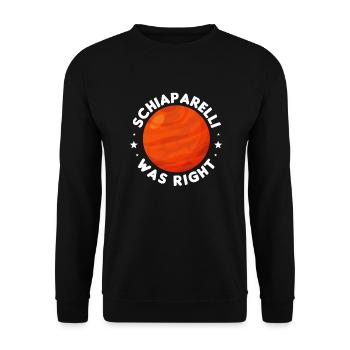 Mars Red Planet Space Astronaut Cadeau - Sweat-shirt Unisexe - noir - Devant - Alina (178cm) & Michal (187cm)