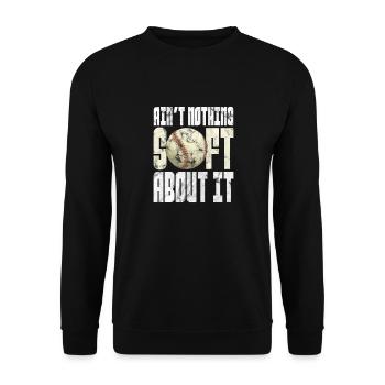 Softball - Sweat-shirt Unisexe - noir - Devant - Alina (178cm) & Michal (187cm)
