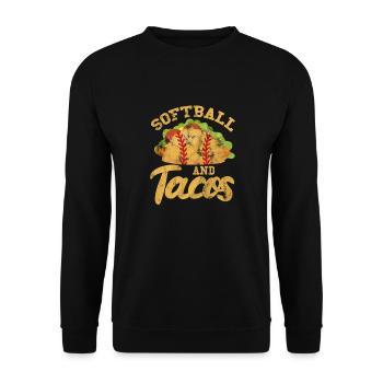 Softball Tacos - Sweat-shirt Unisexe - noir - Devant - Alina (178cm) & Michal (187cm)