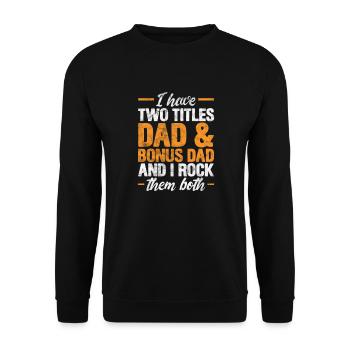 Stepfather - Unisex Sweatshirt - black - Front - Alina (178cm) & Michal (187cm)