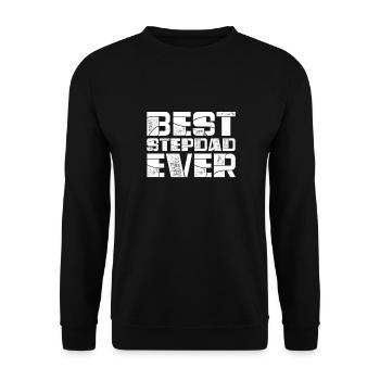 Beau-père Père Beau-père Papa Cadeau de fête des pères - Sweat-shirt Unisexe - noir - Devant - Alina (178cm) & Michal (187cm)