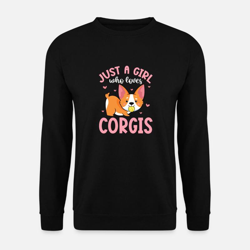 Corgi - Unisex Pullover - Schwarz