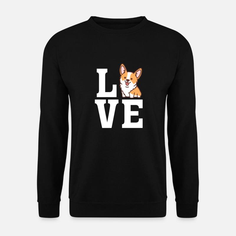 Corgi - Unisex Pullover - Schwarz