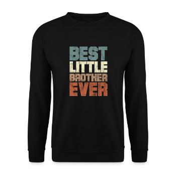 Big Brother Sibling Sister Gift - Unisex Sweatshirt - black - Front - Alina (178cm) & Michal (187cm)