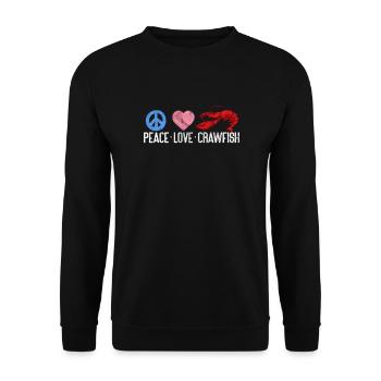 Languste Langusten Meeresfrüchte Krebs Geschenk - Unisex Pullover - Schwarz - Vorne - Alina (178cm) & Michal (187cm)