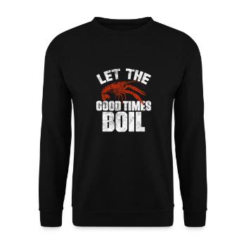 Crawfish Crawfish Seafood Crab Gift - Unisex Sweatshirt - black - Front - Alina (178cm) & Michal (187cm)