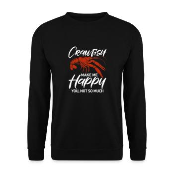 Crayfish - Unisex Sweatshirt - black - Front - Alina (178cm) & Michal (187cm)